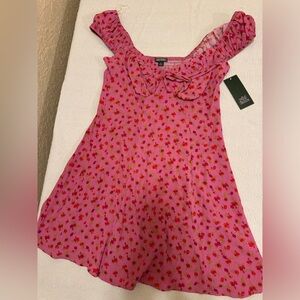 Wild Fable pink floral mini dress. Size XS. NWT